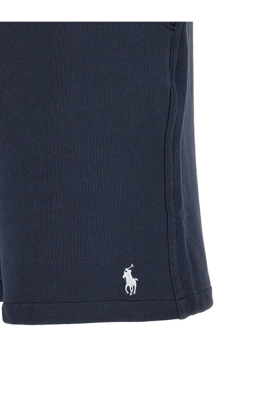 Cotton terry bermuda shorts Blue