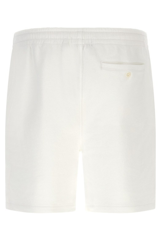 Cotton terry bermuda shorts White