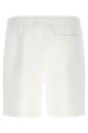 Cotton terry bermuda shorts White