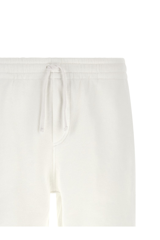Cotton terry bermuda shorts White