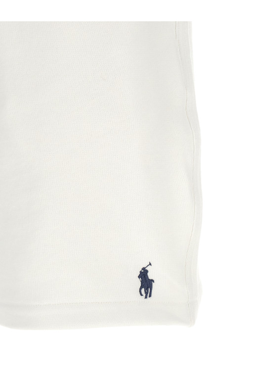 Cotton terry bermuda shorts White