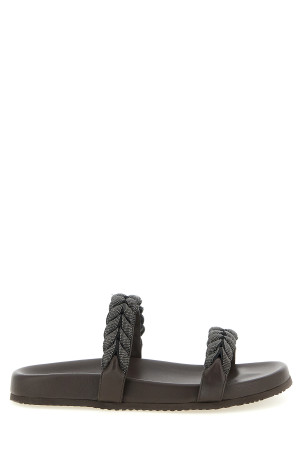 Сандалі «Precious Braided Straps» коричневі MZGAG3159C8279