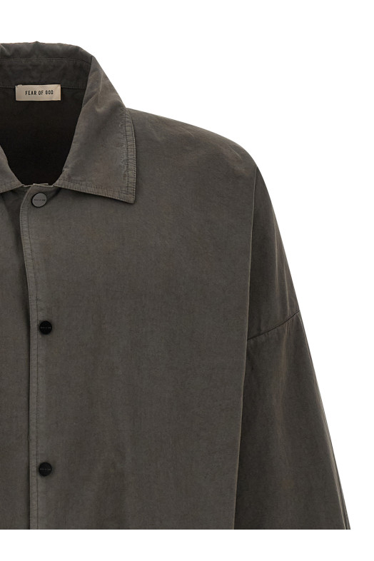 Хлопковая ветровка, серого цвета FEAR OF GOD FG9M64658BCGDARKGREY