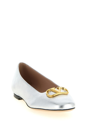 Valenitno Garavani «VLogo Signature» балетки, срібні W0S0PI8YFLS13