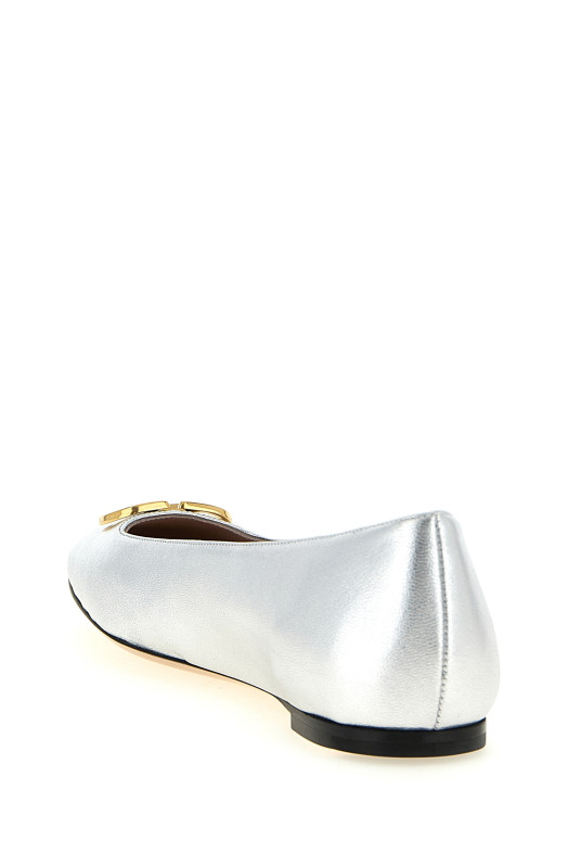 Valenitno Garavani «VLogo Signature» балетки, серебристые W0S0PI8YFLS13