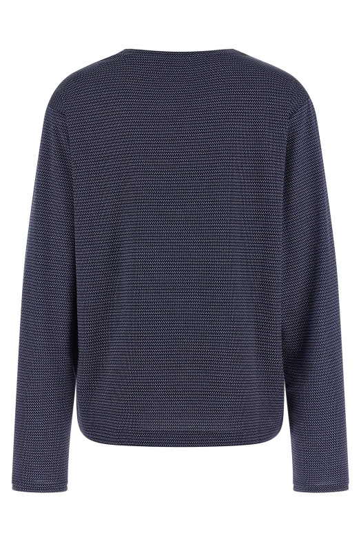 Jacquard jersey t-shirt Blue