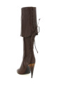 Horn heel boots Brown