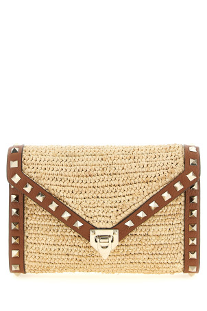 Міні-сумка через плече Valentino Garavani «Rockstud», бежева W2P0AX2UEN43S