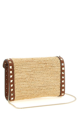 Міні-сумка через плече Valentino Garavani «Rockstud», бежева W2P0AX2UEN43S