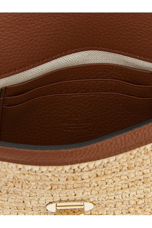 Мини-сумка через плечо Valentino Garavani «Rockstud», бежевая W2P0AX2UEN43S