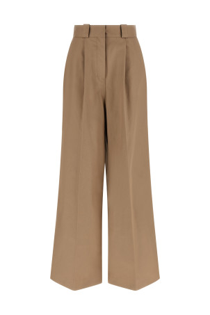Штани з високою талією, бежеві BALENCIAGA 872311TKP079577
