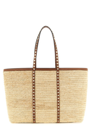 Велика сумка для покупок Valentino Garavani «Rockstud», бежева W2B0R04UEN43S