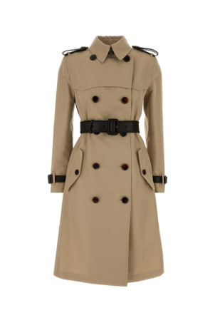 Beige gabardine trench coat BURBERRY (8126448)