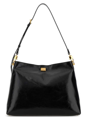 Black leather large Vittoria shopping bag Black DOLCE & GABBANA (BB7942AZ000)