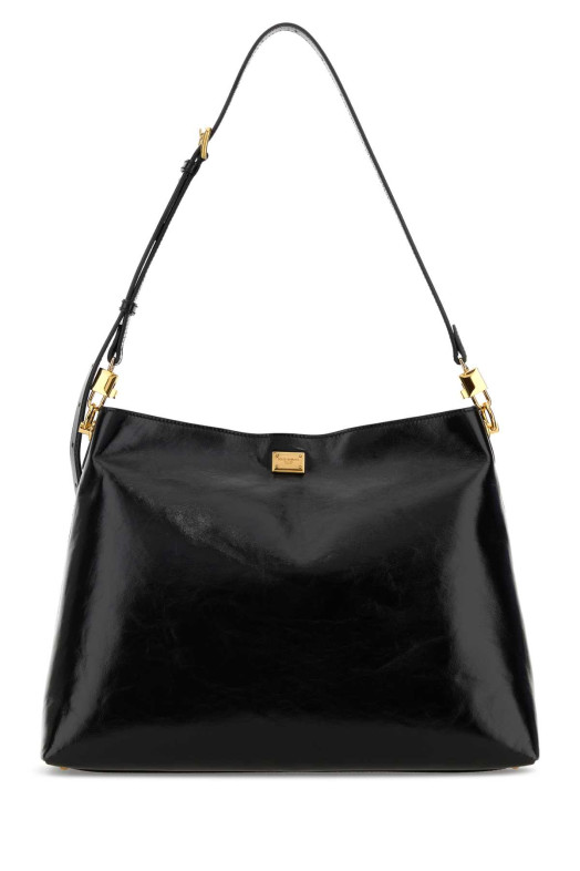 Black leather large Vittoria shopping bag Black DOLCE & GABBANA (BB7942AZ000)