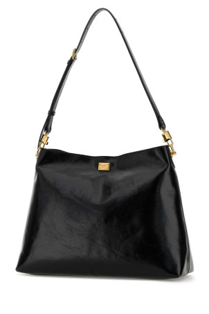 Black leather large Vittoria shopping bag Black DOLCE & GABBANA (BB7942AZ000)