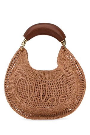 Antiqued pink raffia Banana handbag CHLOE (CH25US902P08)