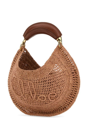 Antiqued pink raffia Banana handbag CHLOE (CH25US902P08)