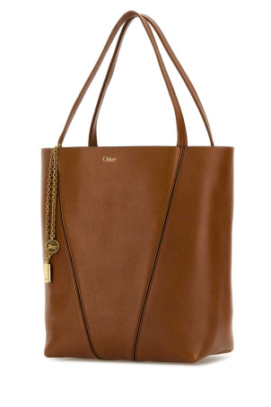 Caramel leather Spin shopping bag CHLOE (CHC25SS811N84)