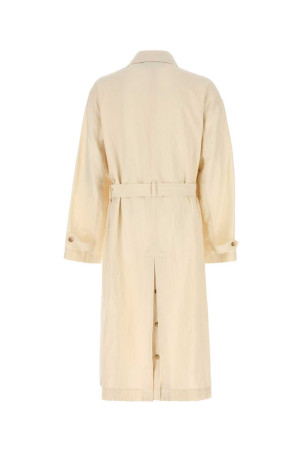 Тренч із суміші бавовни та льону DOLCE & GABBANA (G058KTFUTDJ) DOLCE & GABBANA