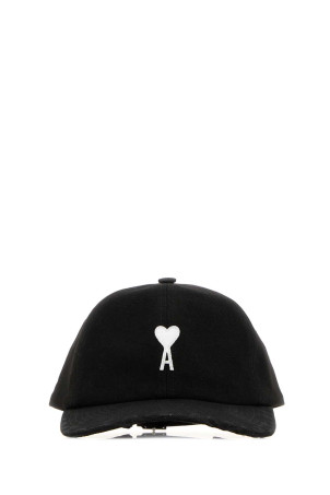 Чорна бавовняна бейсболка AMI (UCP277AW0028) AMI PARIS