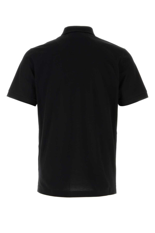 Black piquet polo shirt Black PRADA (UJN444SWEO1867)