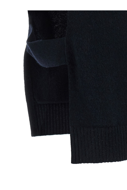 Кардиган-жилет синего цвета MIU MIU MMV380SOOO19RLF0008