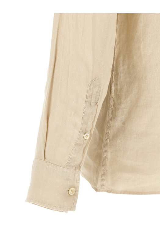 Поло «Raphael», бежевое RAPHAELPOLOLONGLINEN10HGRAIN