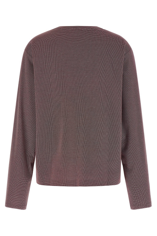 Jacquard jersey t-shirt Bordeaux