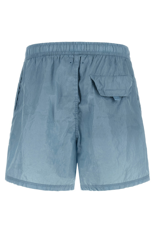 Logo print swim shorts BLUE