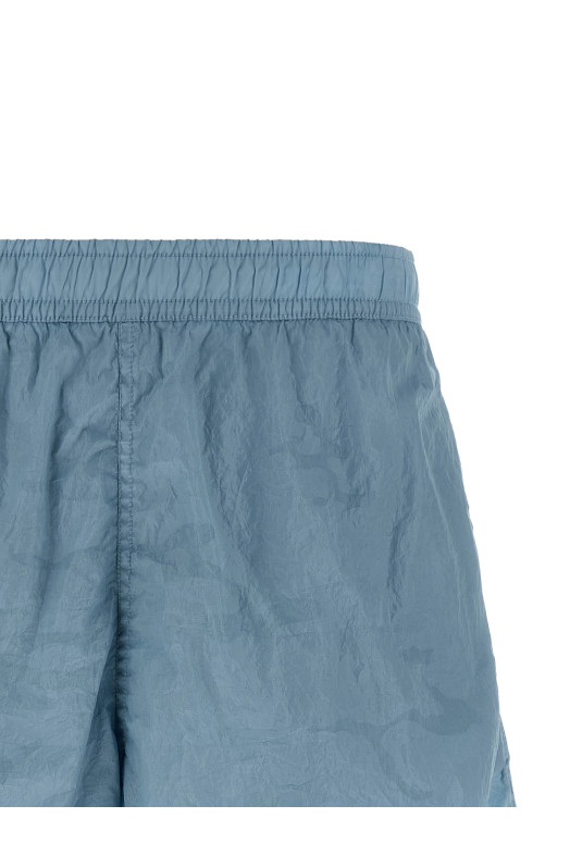 Logo print swim shorts BLUE