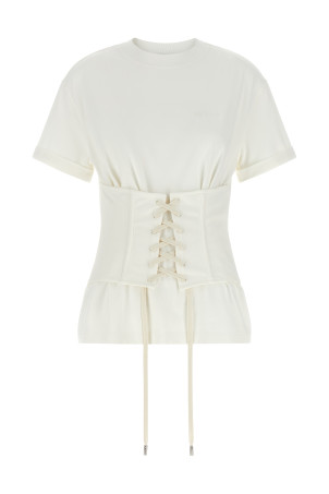 Футболка-корсет, біла 863552QLAEZ9007