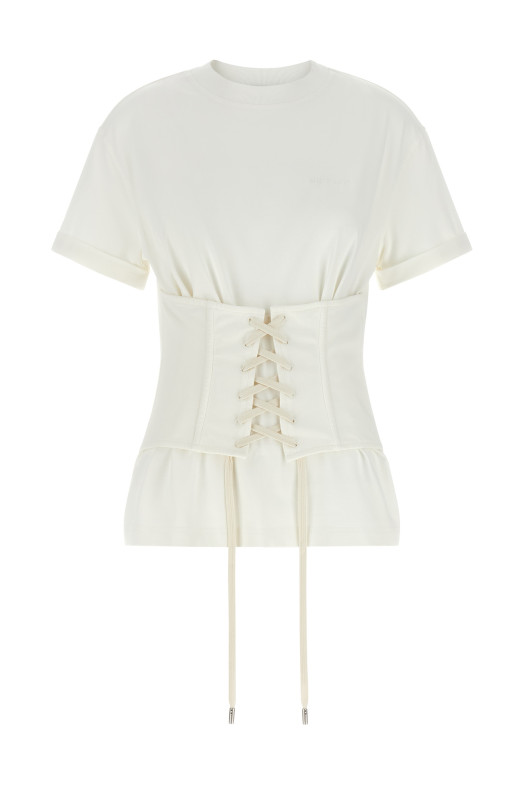 Футболка-корсет, белая 863552QLAEZ9007