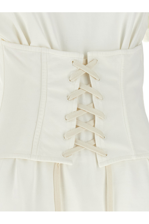 Футболка-корсет, белая 863552QLAEZ9007