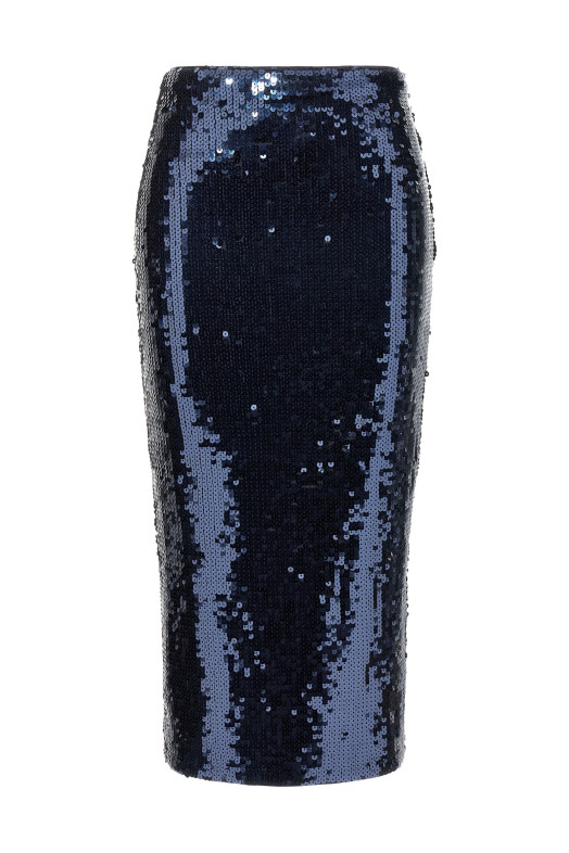 'Sequin pencil' skirt Blue