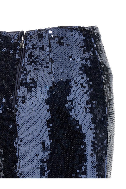 'Sequin pencil' skirt Blue