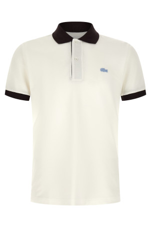 Поло с логотипом на нашивке, коричневое LACOSTE PH20171I9