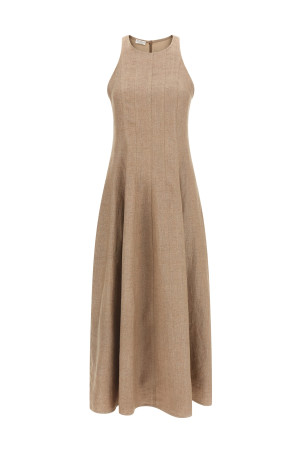 'Sparkling' dress  Beige