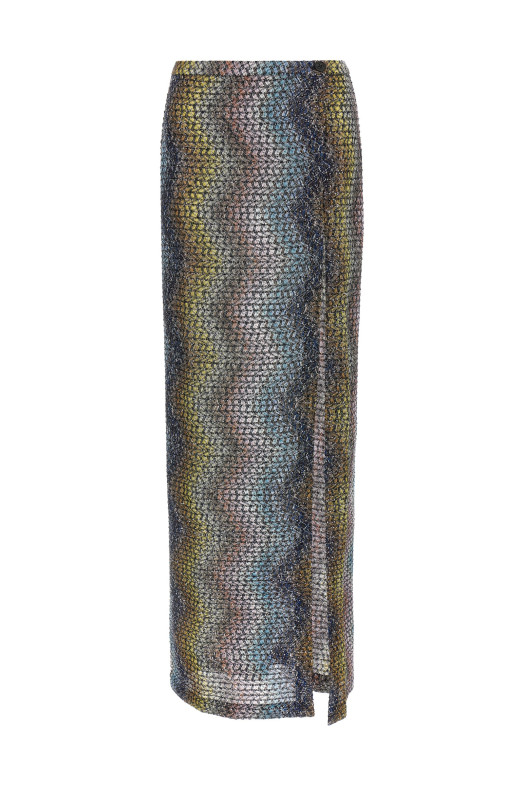 Zigzag sarong skirt Multicolor