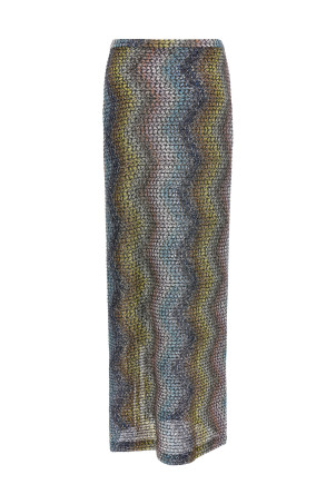 Zigzag sarong skirt Multicolor