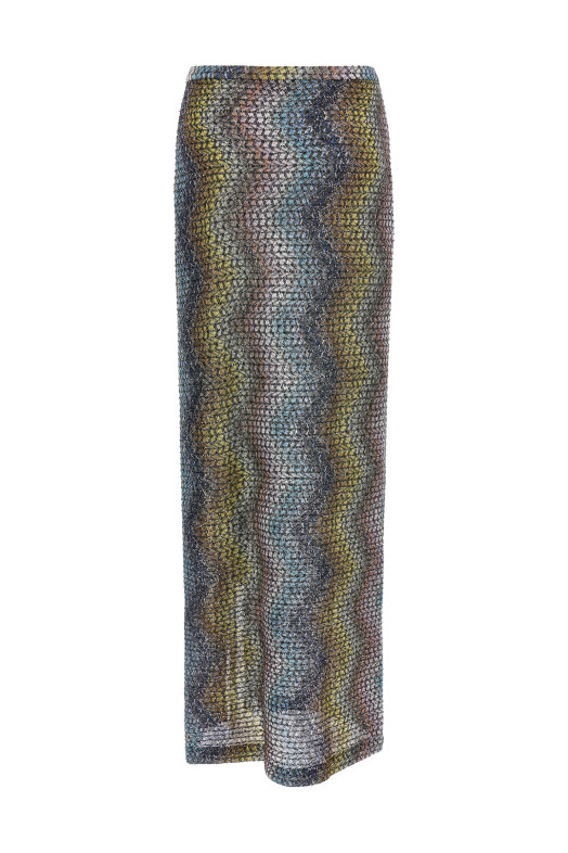 Zigzag sarong skirt Multicolor