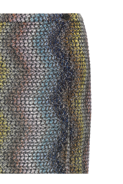 Zigzag sarong skirt Multicolor