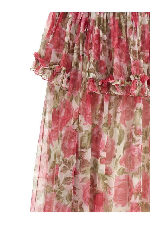 Платье из шелкового муслина, розовое CHLOÉ CH26UR12427891Y