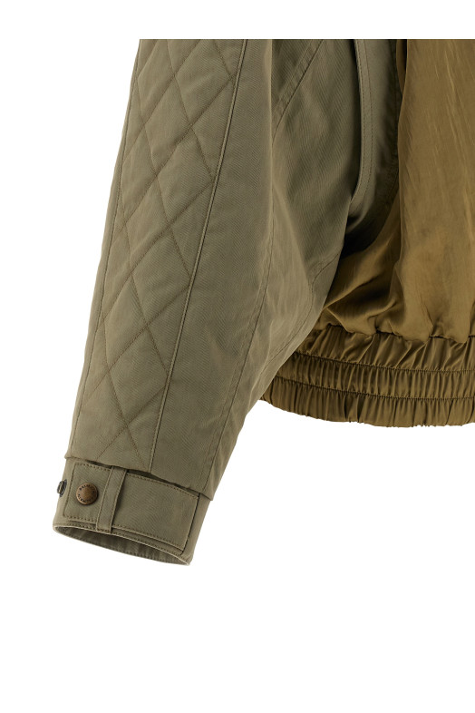 Куртка-бомбер «Utility» зеленого цвета GF0TFA90MI367GS