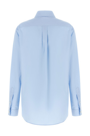 Logo embroidery shirt BLUE