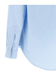Logo embroidery shirt BLUE