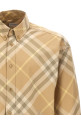 Рубашка в клетку, бежевая BURBERRY 8082194FLAX