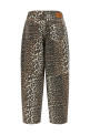 'Leopard Printed Stary' jeans Brown