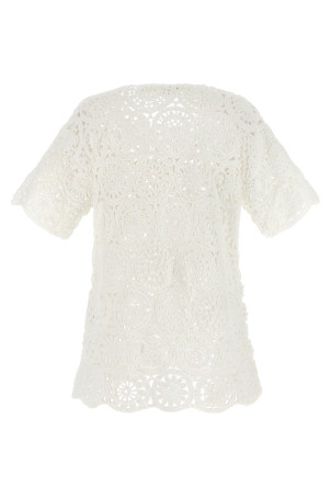 Футболка з макраме, бежева COMME DES GARÇONS GQN0141