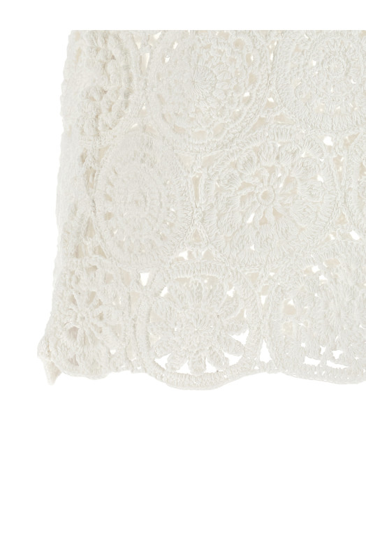 Футболка с макраме, бежевая COMME DES GARÇONS GQN0141